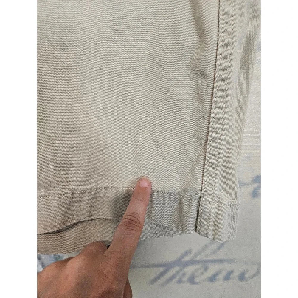 Polo Ralph Lauren Shorts 35 Tan Khaki Relaxed Fit Chino Cotton Mens Casual